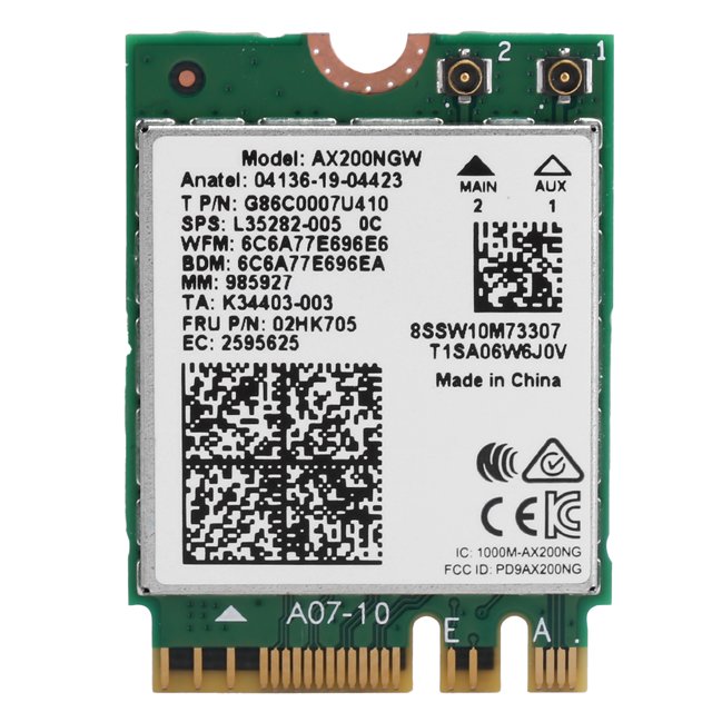 Tarjeta de red inalámbrica, tarjeta Wifi M.2 con accesorios de computadora, antena, cable Wi Fi, el mejor de su clase