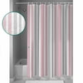 thumbnail image 3 of 72x78 Inch Shower Curtain Pink Grey Stripe Bathroom Decor Waterproof Fabric Bathtub Bath Curtains Decorative Farmhouse Minimalist Striped Extra Long Shower Curtain Set with Hooks, 3 of 6