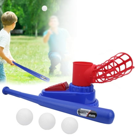 Baseball Pitching Toy Baseball Launcher Training Baseball Bat Toy for Children Boy 3-6 Year Old