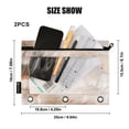 thumbnail image 5 of 2 Pack Flip Folders with Clear PVC Window Binder Pouches 3-Ring Binder Organizer for Office & Home Abstract Wild Animals, 5 of 6