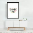 thumbnail image 6 of Have a beautiful day - Typography Quote Floral Flowers Whimsical Botanical Summer Black Framed Wall Art Print 12 x 18 inches, 6 of 7