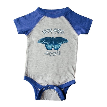 

Inktastic NICU Grad 2030 with Blue Butterfly Gift Baby Boy or Baby Girl Bodysuit