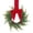 red velvet*6, variant on 6 Pcs 10.6 Inch Mini Christmas Cabinet Wreaths, Artificial Norfolk Pine Small Wreath Set, Farmhouse Greenery Hanging Wreath for Kitchen Cabinet Front Door Window Wall Holiday Decor