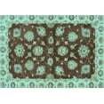 thumbnail image 1 of Ahgly Company Indoor Rectangle Oriental Light Blue Traditional Area Rugs, 2' x 3', 1 of 4