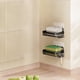 thumbnail image 5 of Estante de ducha autoadhesivo Infidev, resistente al óxido y de gran capacidad, sin necesidad de taladrar, para organizar el baño, fácil instalación, color negro, multiusos para champú y jabón., 5 of 6