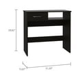 thumbnail image 4 of Cterwk 7 Shelf 1 Drawer Home Office Desk and Bookcase Set, Black, 4 of 7