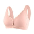 thumbnail image 6 of AINIYS Front Closure Bras for Women Padded Wireless Comfort Full Coverage Bra Comfy Light Support Everyday Bras Pink XL, 6 of 7