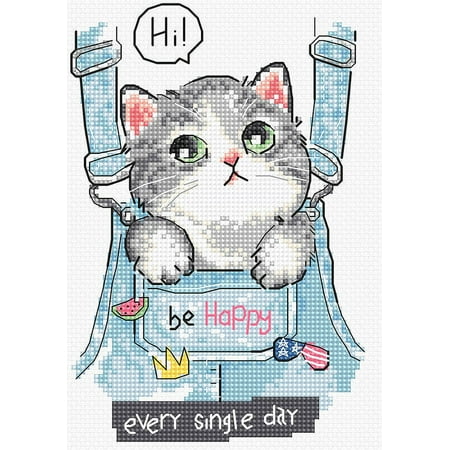 UPC: 4840746068270 | Be Happy L8042 Counted Cross Stitch Kit