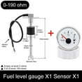 thumbnail image 1 of 0-190ohm Fuel Level Gauge Meter Fuel Level Sensor Fuel Gauge 52MM for Boat Car, 1 of 4