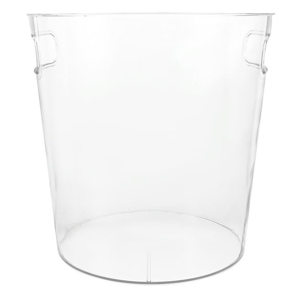 Qumonin Acrylic Flower Bucket Clear Cylinder Vase Wedding Decor