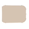 thumbnail image 4 of Sun Shade Sail Canopy Covers Pack of 3 10 x 9.2 ft Screen House Tent Fit 5.51 x 4.23 ft 300D Oxford Silver Coated Fabric Sun Protection Outdoor Beige, 4 of 12