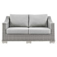 thumbnail image 6 of Modway Conway Modern Wicker / Rattan Patio Loveseat in Light Gray, 6 of 8