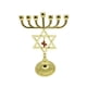 thumbnail image 4 of Candelabro Hanukkah Menorah portavelas Decoración para el hogar Sunnimix 7 Ramas dorado 17cm, 4 of 8