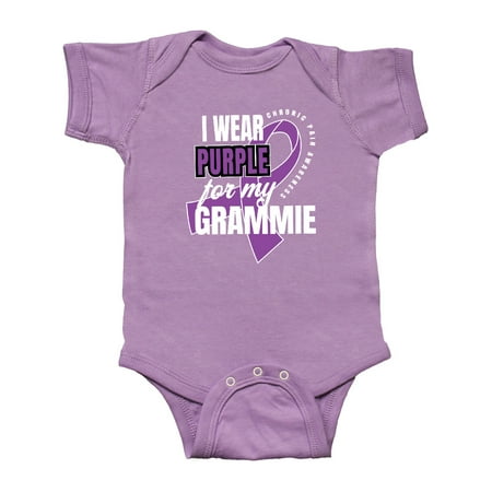 

Inktastic Chronic Pain I Wear Purple For My Grammie Gift Baby Boy or Baby Girl Bodysuit