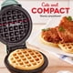 thumbnail image 5 of Dash Mini Maker: Miniwaflera para hacer waffles, paninis, papas hash brown, y otros para el desayuno, almuerzo o aperitivos, con f&aacute;cil limpieza, doble cara antiadherente &ndash; Aqua, 5 of 8