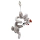 thumbnail image 2 of Juguetes de peluche en espiral para bebé, cochecito colgante interactivo educativo sin BPA, juguete para asiento de coche, elefante y pajarito, color gris, 2 of 9