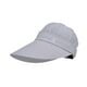 thumbnail image 3 of Sombrero para el sol con visera ajustable y portátil para hombres y mujeres, informal, de ala ancha y desmontable. Gris claro, 3 of 9