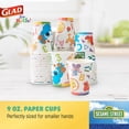 thumbnail image 4 of (3 pack) Glad for Kids Sesame Street 9oz Paper Cups Curriculum Style, 48ct | Sesame Street Paper Cups, Kid Sized Disposable Cups | Elmo Paper Cups for Everyday Use, 4 of 6