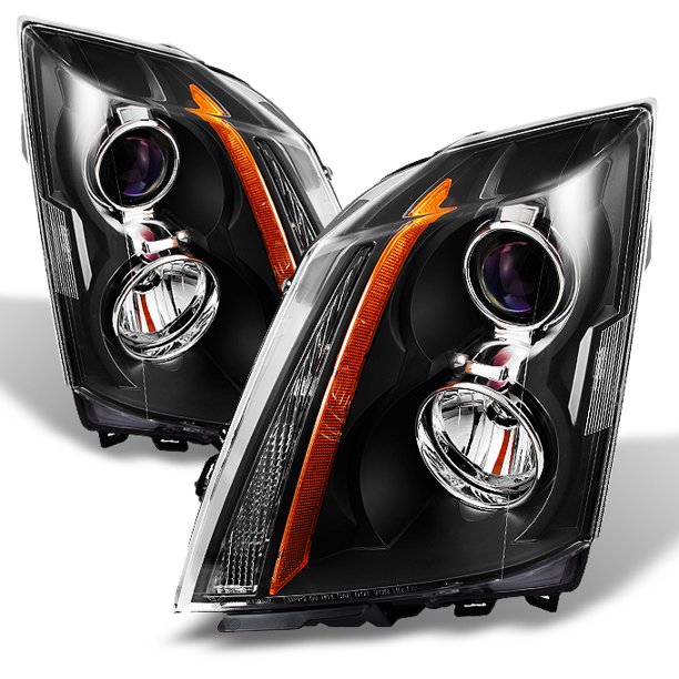 Fit 20082014 Cadillac CTS Black Replacement Halogen Projector