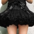 thumbnail image 6 of VIEGINE Women Elastic High Waist Ballet Sweet Puffy Tutu Skirt Satin Bowknot Mesh Tulle Fluffy Petticoat Dress Underskirt, 6 of 19