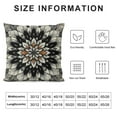 thumbnail image 5 of PHYHOO Short Plush Pillow Covers Black Orange Flower Square Pillow Case for Bedroom, Sofa, Car Decoration Both Sides, 5 of 5