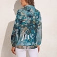 thumbnail image 2 of Retro Country Oil Painting Long Sleeve Blouse Woman Streetwear Casual Shirts Summer Oversize Woman Streetwear Clothing Birthday Present, 2 of 7