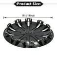 thumbnail image 4 of Unique Bargains 4 Pcs Couvre-Moyeu de Jante de Roue Universel R14/14 Pouces Capuchons de Moyeu de Roue Ton Argent, 4 of 8