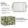 thumbnail image 2 of Yayeee 2 Pack Canvas Storage Basket with Handles for Shelves Fabric Bins Closet Organizer, Orange Tree, 2 of 8