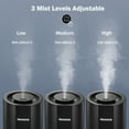 Homech Humidifier Top Fill(1 Gal/4L)Cool Mist Quiet Ultrasonic Air