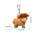 thumbnail image 3 of Highland Cow Keychain, Highland Cow Hand Sanitizer Holder & Keychain, Refillable Sanitizer Holder for Backpack Daily Use, 3 of 6