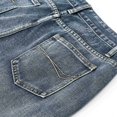 thumbnail image 4 of Mepaouo Women's Casual High Waist Cargo Jeans Stretch Wide Leg Denim Pants with Pockets(Blue,S), 4 of 7