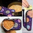 thumbnail image 5 of Yayeee Oven Mitts and Pot Holder Set of 4 Heat Resistant Kitchen Gloves Baking Hot Pad, Candy Cosmic Swirls, 5 of 5
