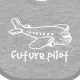 thumbnail image 4 of Inktastic Future Pilot Airplane Doodle Plane Boys or Girls Baby Bib, 4 of 4