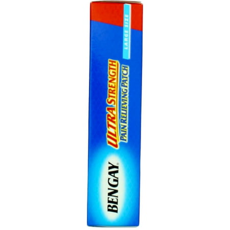 BENGAY Ultra Strength Pain Relieving Patches Large Size 4 Each (Pack of 4)