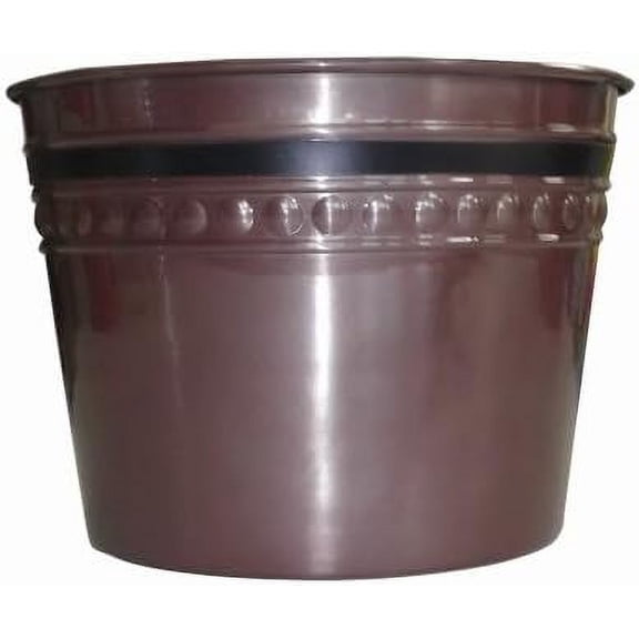 2bp Round Metal Planter, 2 Gallon, Bronze