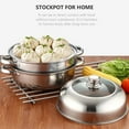 thumbnail image 2 of 1Pc Stainless Steel Steaming Pot Household Stockpot Multipurpose Pot (Silver), 2 of 6