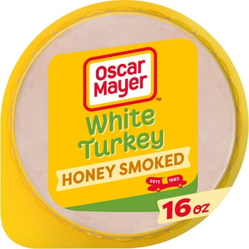 O Mayer Lean Honey Smoked White Sliced Turkey Deli Lunch Meat, 16 oz Package