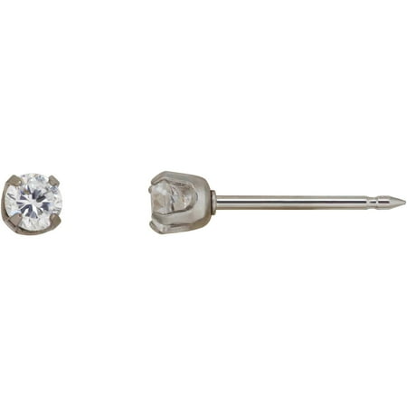 Home Ear Piercing Kit with Stainless Steel 3mm CZ (Best Ear Piercing For Guys)