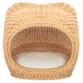 thumbnail image 2 of SAFAVIEH Toru Regular Covered Style Cat Bed with Cushion, Natural Honey/White, 2 of 14