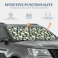 thumbnail image 4 of Fotbe White Daisies and Bee 2-Piece Car Windshield Sun Shade | Sun Blocker for Car Windshield | Foldable Automotive Interior Accessories for Sun Protection-Medium, 4 of 7
