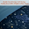 thumbnail image 6 of Sonive 7 Pieces Full/Queen Size Kids Comforter Sets, Hotel Collection for All Season, Advanced Digital Printing, Super Soft and Fluffy (Space Ship, Full/Queen), 6 of 7
