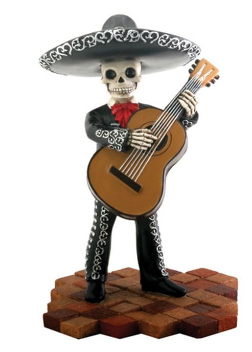 Details about   Day of the Dead Skeleton Mariachi Trumpet Player Figurine Dia de Los Muertos 
