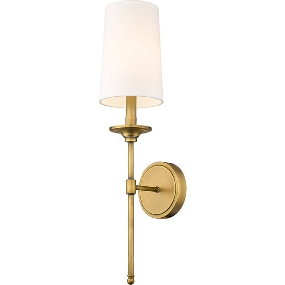 3033-1S-RB-Z-Lite-Emily - 1 Light Wall Sconce In Transitional Style-24 Inches Tall and 5.5 Inches Wide-Rubbed Brass Finish