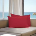 thumbnail image 3 of Pure Red Outdoor Pillow Covers 20x12 Inch Lumbar Pillow Covers Set of 2 Waterproof Decorative Throw Pillow Cases Simple Solid Color Cushion Covers for Patio Furniture Garden Couch Sofa, 3 of 8