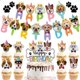 thumbnail image 1 of RV 1 juego de decoración de cumpleaños con tema de perro mascota, 1 juego de decoración de fiesta, pancarta de cumpleaños, adorno para pastel, suministros de cumpleaños, para decoración de fiesta de c, 1 of 5