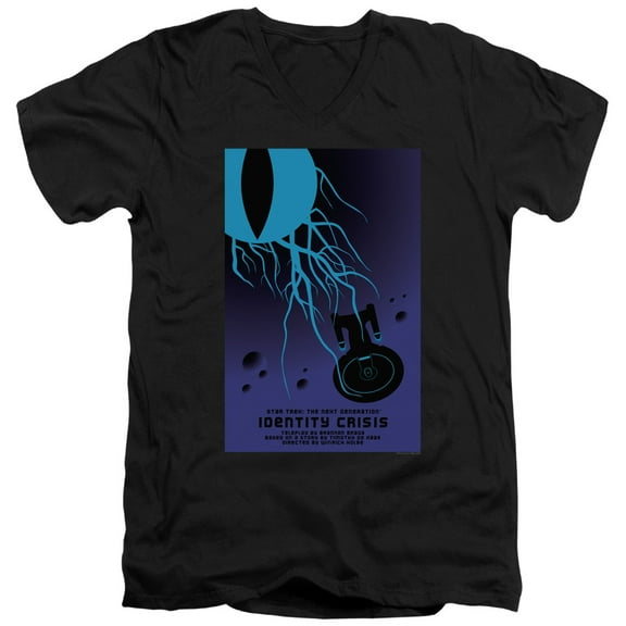 Star Trek - Tng Season 4 Episode 18 - Slim Fit V Neck Shirt - X-Large