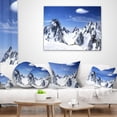 thumbnail image 4 of Designart Panorama Caucasus Mountains - Photography Throw Pillow - 18x18, 4 of 5