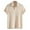 Beige, variant on lmcalzta Mens Knit Cotton T Shirts Short Sleeve Casual Tees Solid Summer 2025 Basic Tees