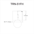 thumbnail image 2 of Dainolite  Theron 1 Light Flush Mount - Globe - Matte Black Finish, 2 of 3
