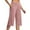 2025A-Pink-flash deals today, variant on Frostluinai Women's Capris Yoga Pants High Waist Baggy Wide Leg Capris Solid Color Casual Gym Pants Flowy Slit Hem Capris with Pockets
